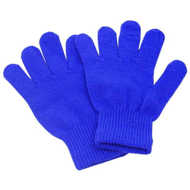 2 Pairs Kids Magic Stretch Gripper Winter Outdoor Thermal Gloves 